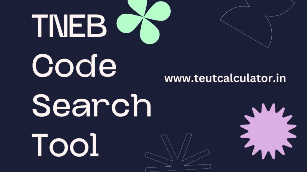 Tamil Nadu TNEB Code Search Tool